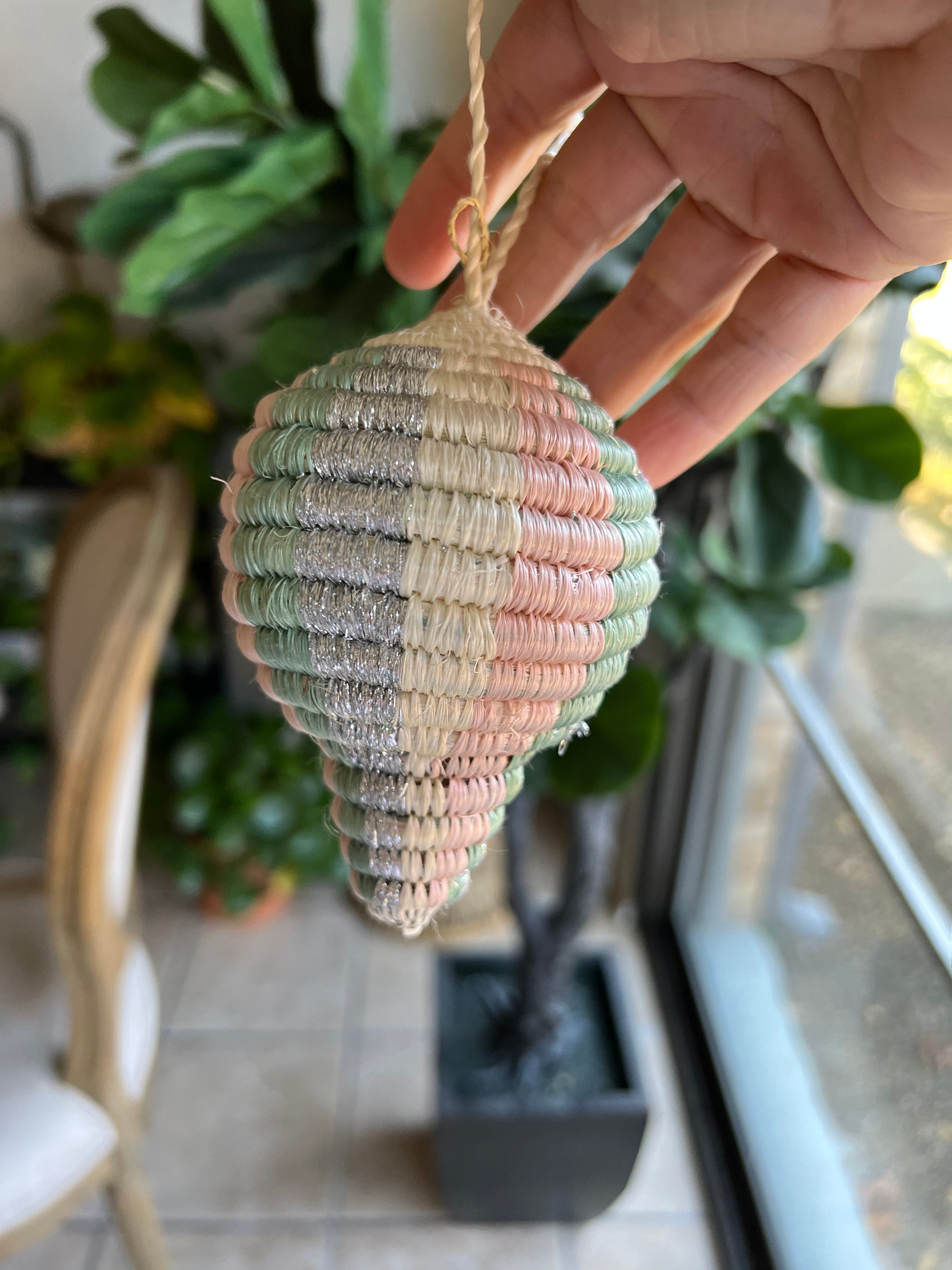 Handwoven Christmas Bulb