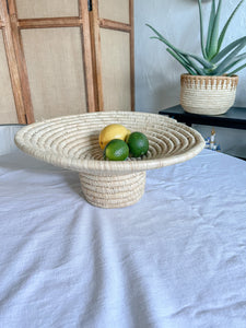 Handwoven Pedestal Bowl