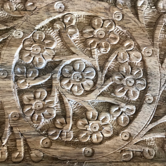 Hand-Carved Wooden Tray