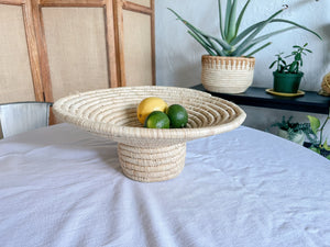 Handwoven Pedestal Bowl