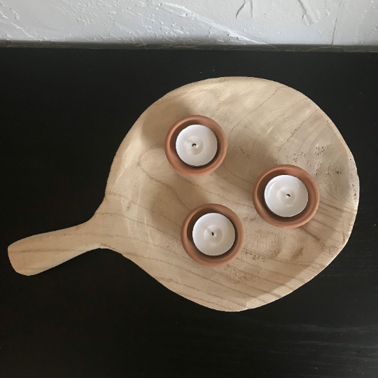 Wooden Decorative Tray with Handle