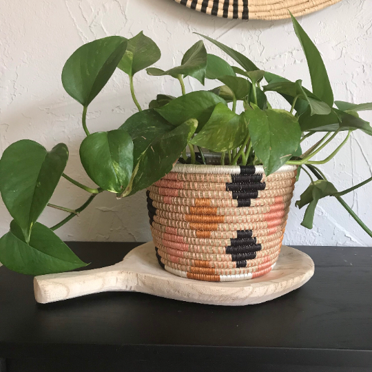 Wooden Decorative Tray with Handle