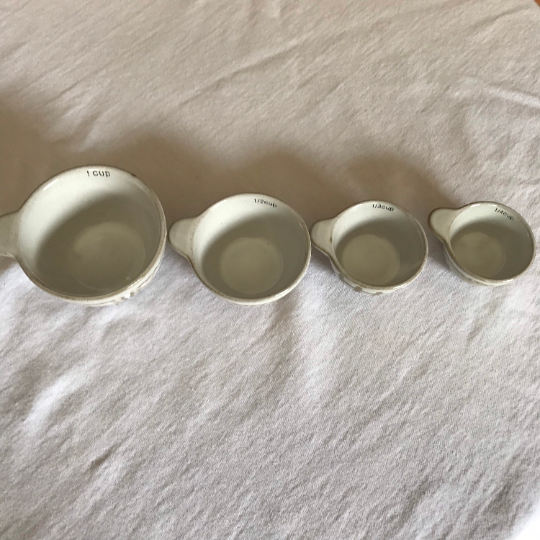 Set of Stoneware Measuring Cups