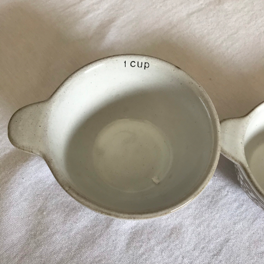 Set of Stoneware Measuring Cups