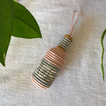 Load image into Gallery viewer, Rosé Wine Bottle Holiday Ornament
