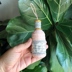 Load image into Gallery viewer, Rosé Wine Bottle Holiday Ornament
