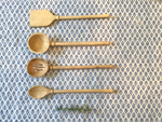 Load image into Gallery viewer, Set of Hand-Carved Wooden Cooking and Mixing Utensils
