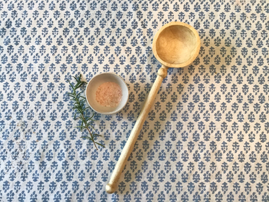 Set of Hand-Carved Wooden Cooking and Mixing Utensils