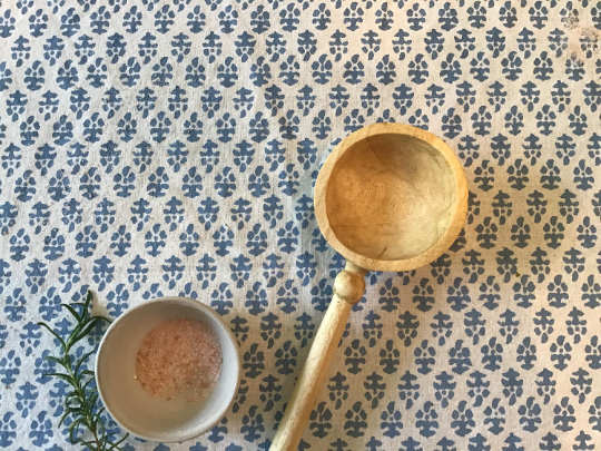 Set of Hand-Carved Wooden Cooking and Mixing Utensils