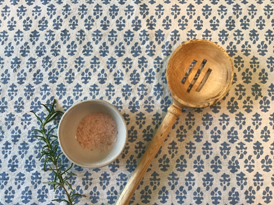 Set of Hand-Carved Wooden Cooking and Mixing Utensils