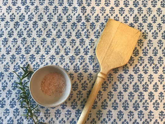 Set of Hand-Carved Wooden Cooking and Mixing Utensils