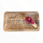 Load image into Gallery viewer, Hand-Carved Wooden Tray
