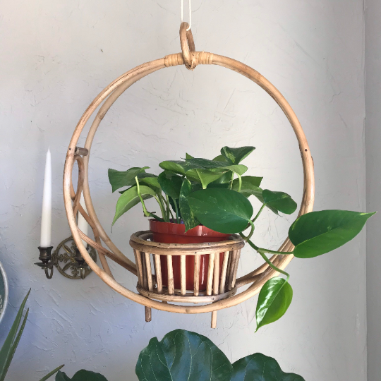 Lolita Rattan Hanging Planter