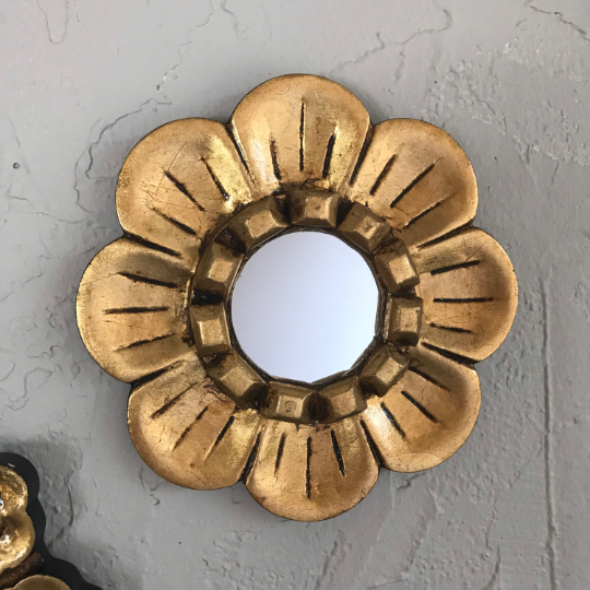 Gold Peruvian Wall Mirrors - Set of 3